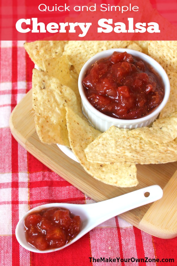 Recipe for quick and simple cherry salsa