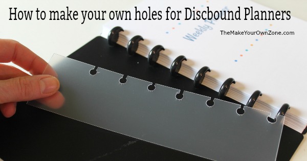 How to make your own holes for discbound planners