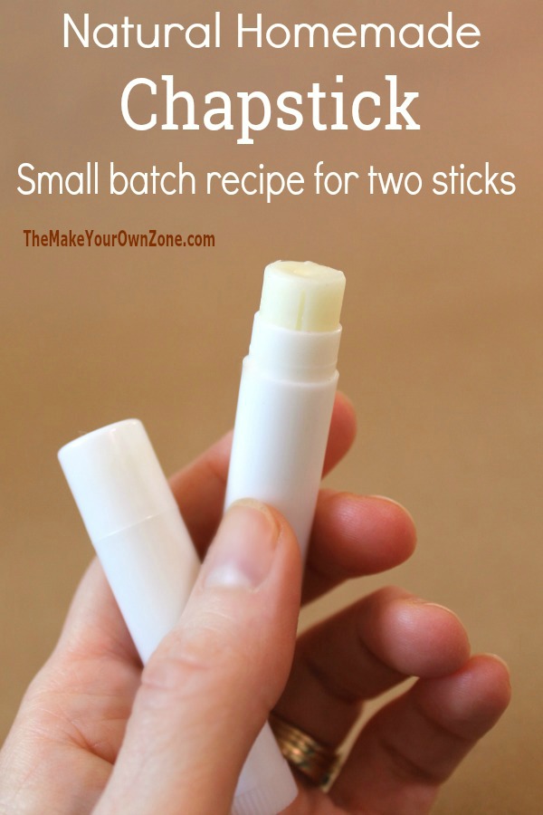 How to make a small batch of homemade lip balm chapstick