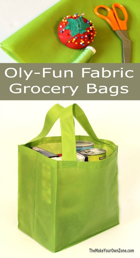 How to make a reusable grocery bag using Oly-Fun Fabric