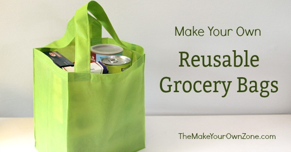 Homemade reusable grocery store bags