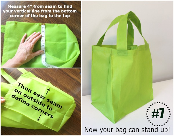 How to make a reusable grocery tote bag