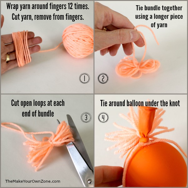 How to add hair to your homemade balloon stress ball