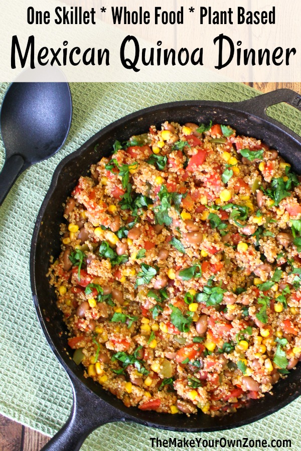 Plant Based Mexican Quinoa Dinner