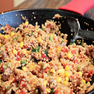 Mexican quinoa skillet dinner