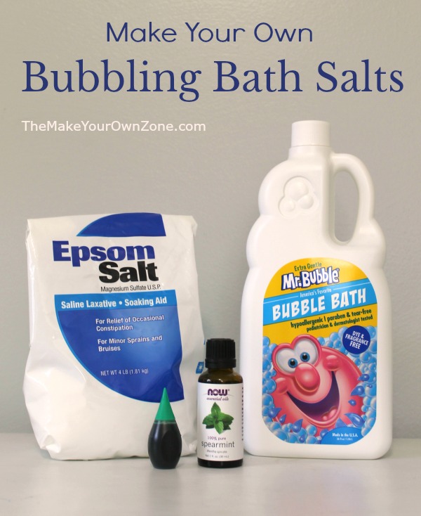 Homemade Bubble Bath Epsom Salts