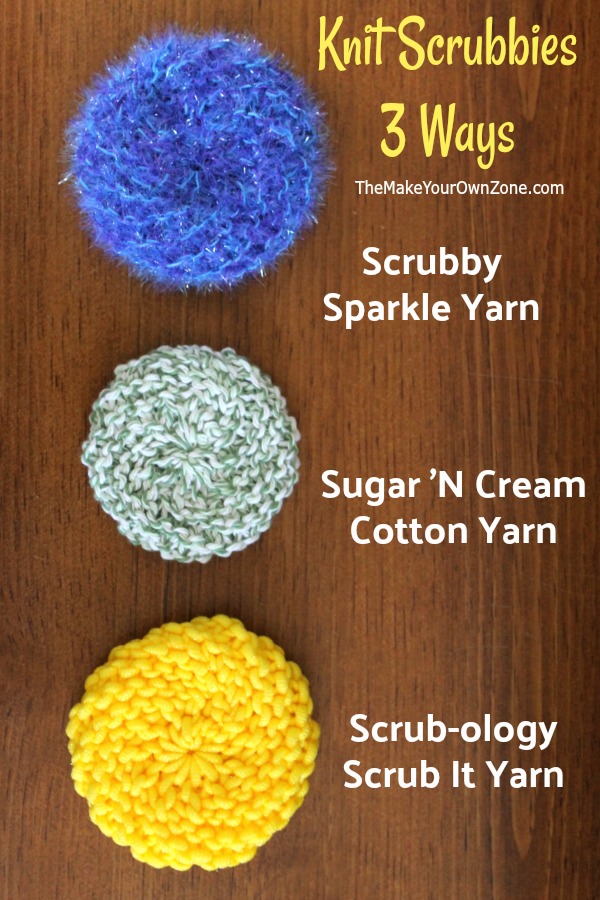 How to knit a scrubby