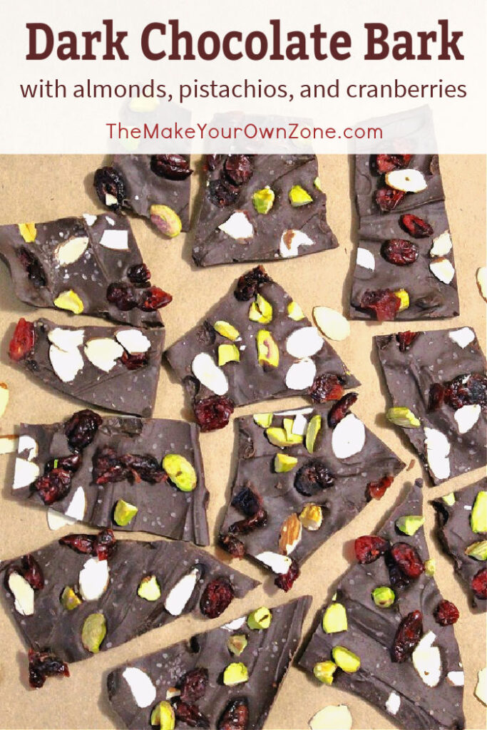 homemade dark chocolate bark