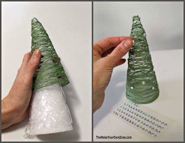 String Christmas Tree Craft