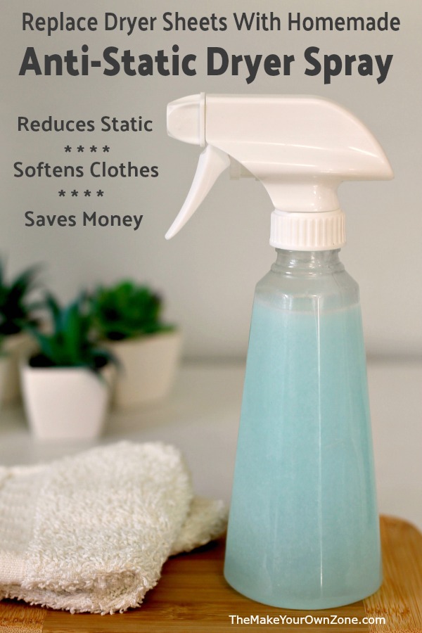 How to Reduce Static and Soften Clothes with a Homemade Dryer Spray