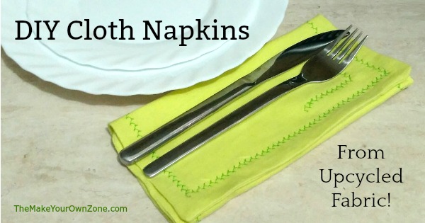 how to sew cloth napkins