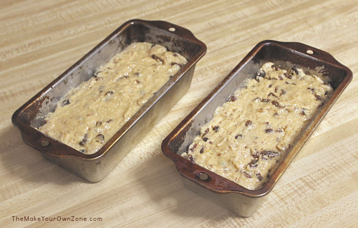 batter for raisin quick bread