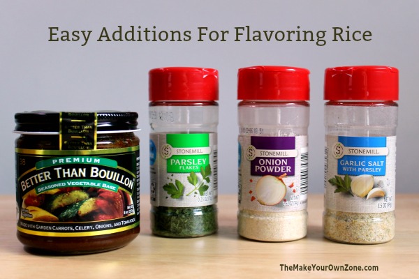 Frugal ways to flavor plain rice