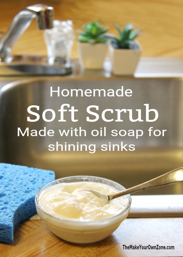 DIY Soft Scrub for cleaning sinks
