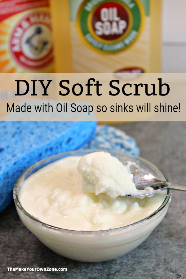 How to make homemade soft scrub for sinks