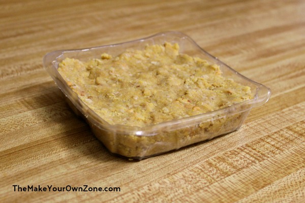 Homemade No Melt Suet Cake in a mold