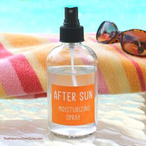 DIY spray for after sun care