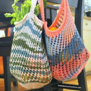 knit string market shopping bags