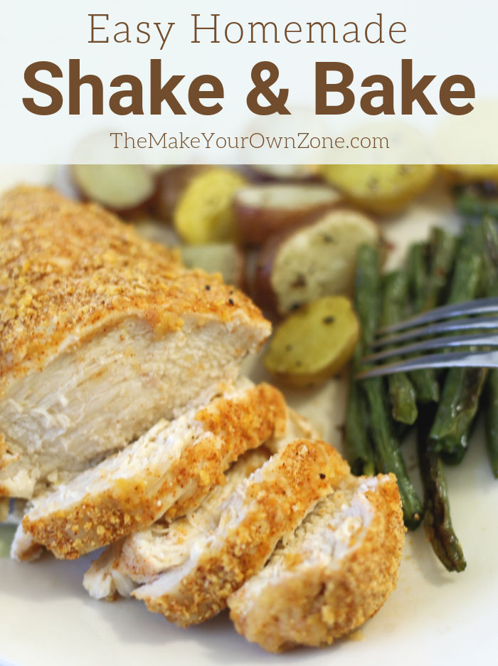 chicken made with homemade shake & bake mix