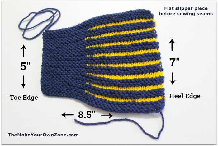 How to knit slippers