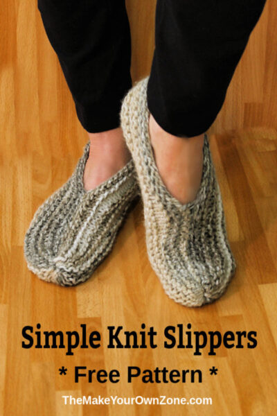 knitted slipper pattern with leather soles