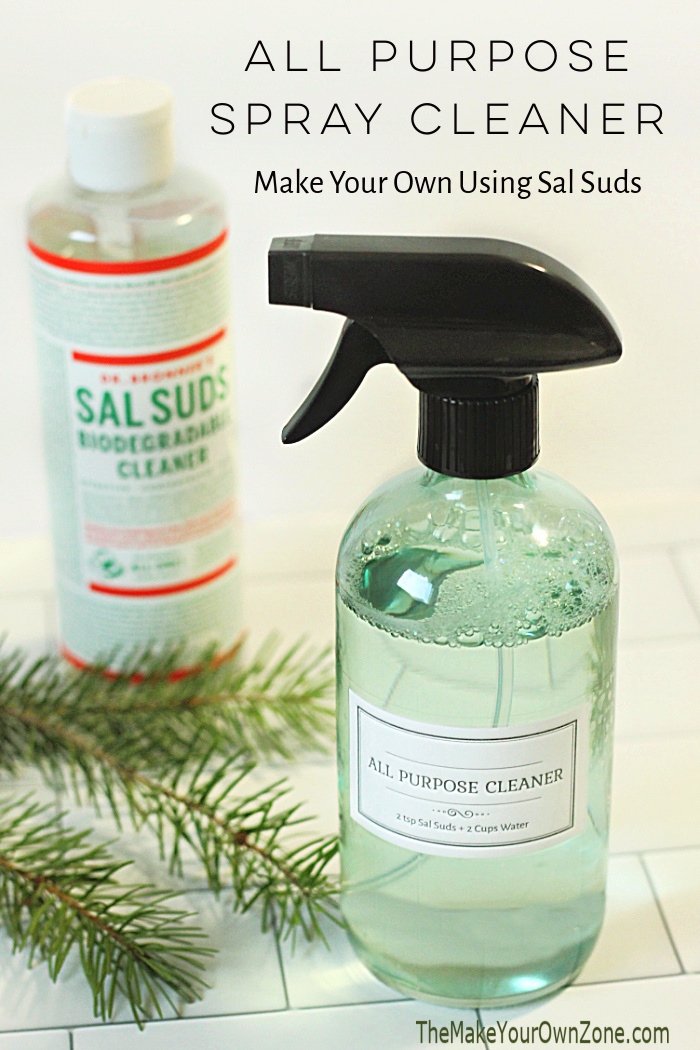 Homemade Sal Suds Spray Cleaner