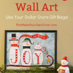 How to make pictures using dollar store gifrt bags