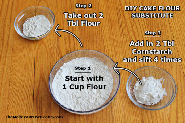 DIY Cake Flour Substitute - The Make Your Own Zone