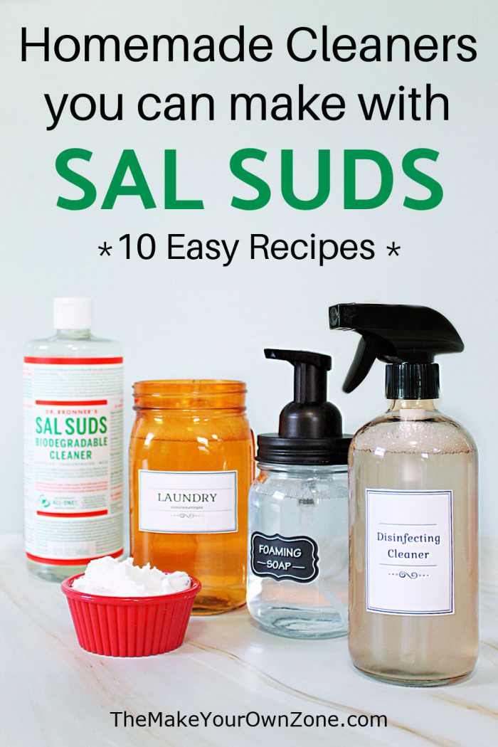 homemade cleaners that are made using Sal Suds