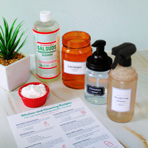 homemade cleaners made with sal suds