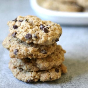 Butterscotch and chocolate oatmeal cookies