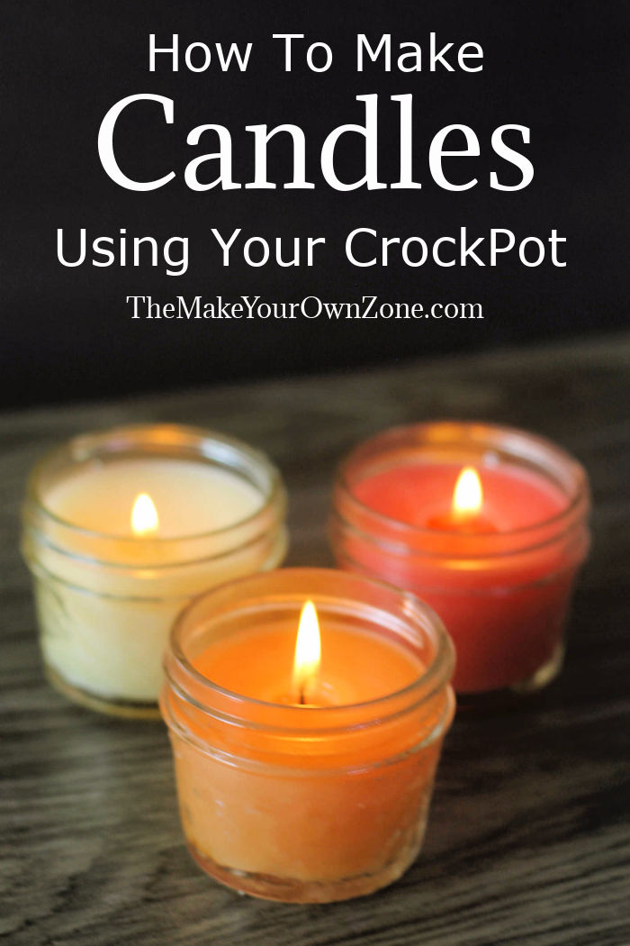 Candles made using a crockpot