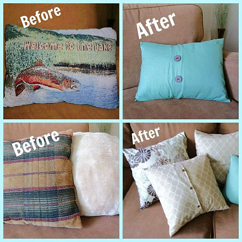 homemade pillow covers