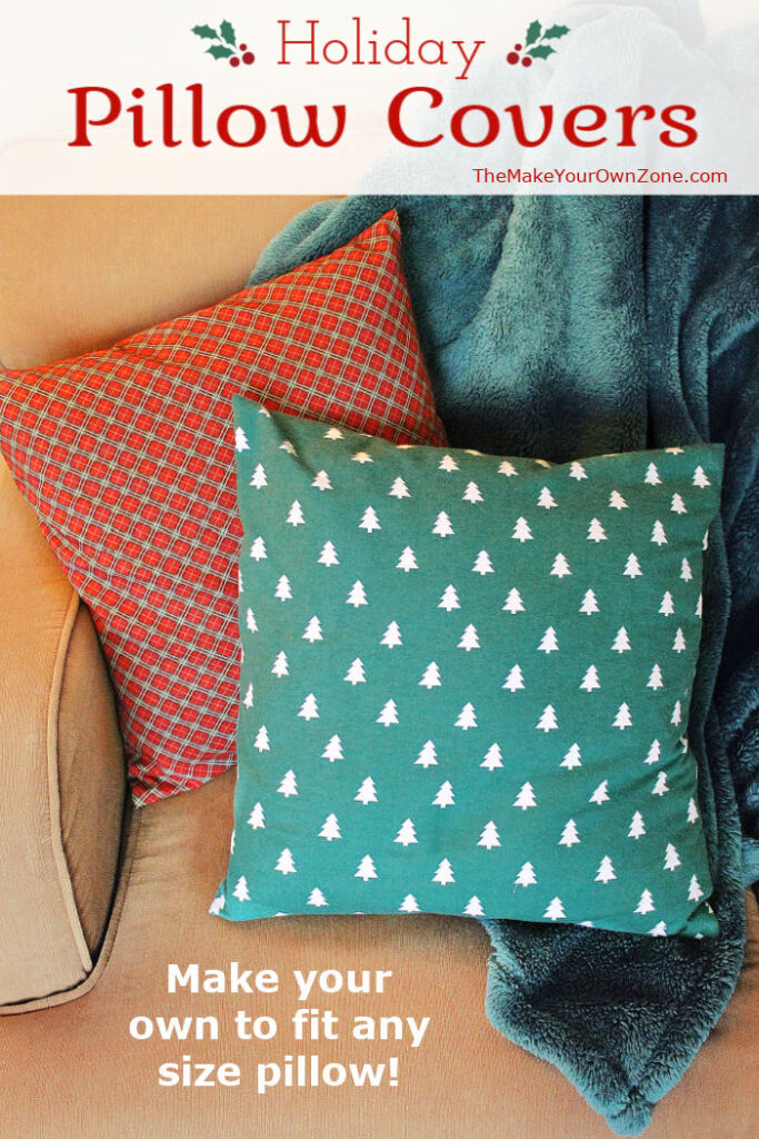How to sew pillow covers