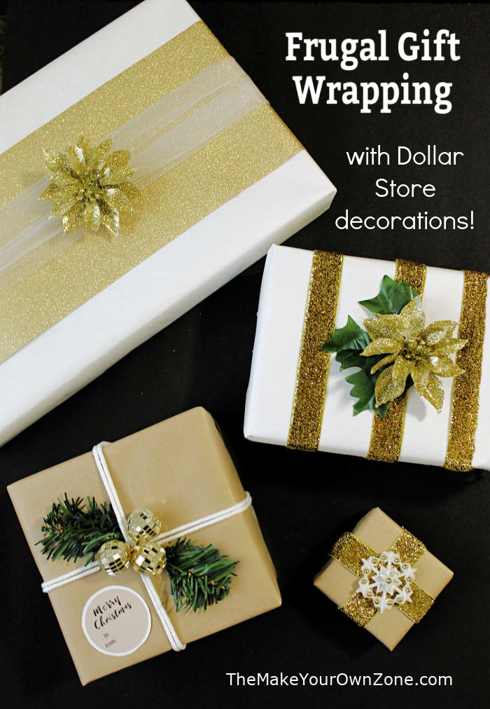 Gifts made with dollar store decorations
