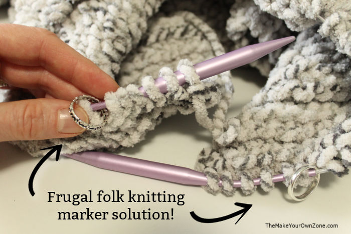 using rings for knitting markers
