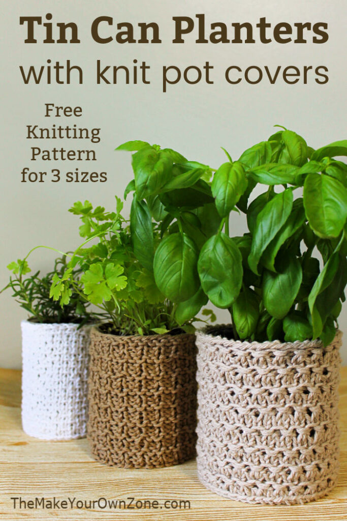 knit plant covers