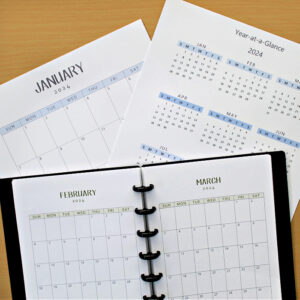 free printable calendars for DIY planners