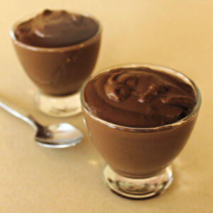 Homemade chocolate pudding