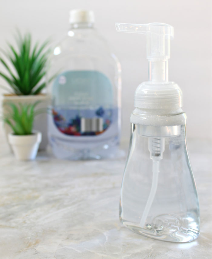 Homemade foaming soap refill